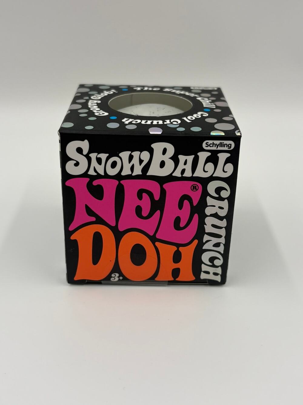 NeeDoh Snow Ball Crunch White Crunchy Sensory Squishy Schylling NEW